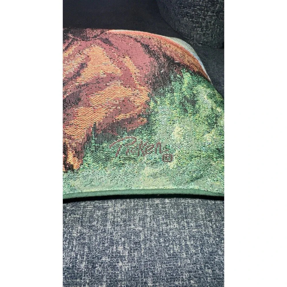 Manual Woodworkers & Weavers Brown Dachshund Tapestry Throw Pillow By Pickens